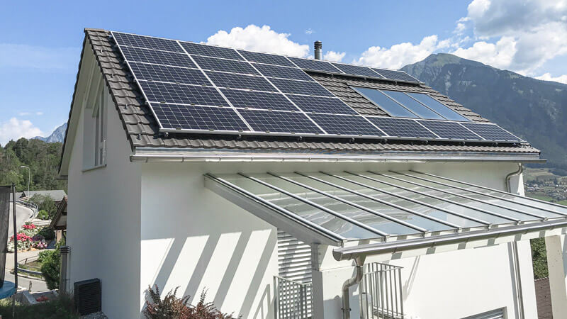 Solaranlage Einfamilienhaus in Mastrils