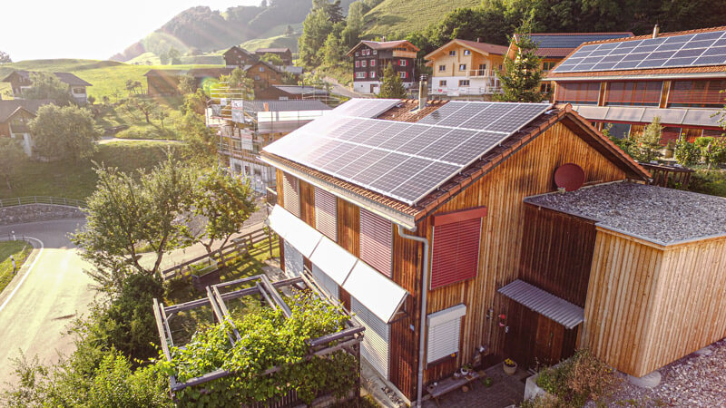 Solaranlage Einfamilienhaus in Schiers