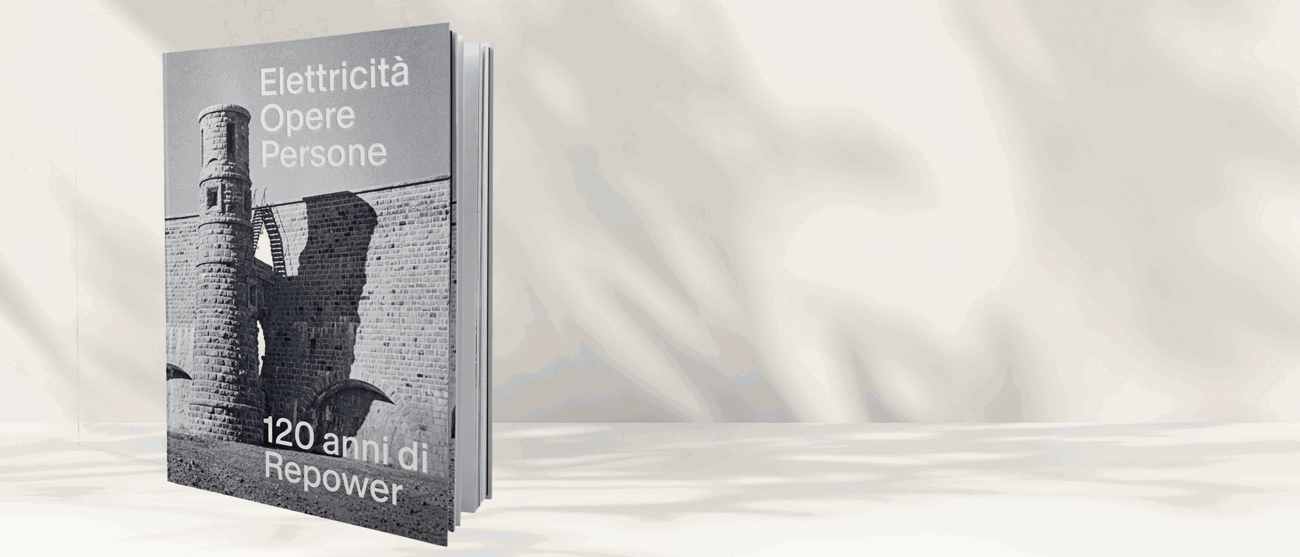 Libro «Strom Werke Menschen – 120 anni di Repower» per celebrare l’anniversario dell’azienda energetica.