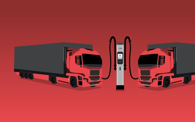 Elektrischer Lastwagen – Headerbild des Utopia-Projekts.