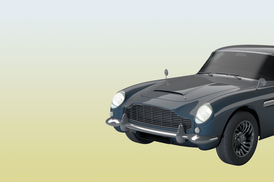 Visualisierung eines Aston Martin