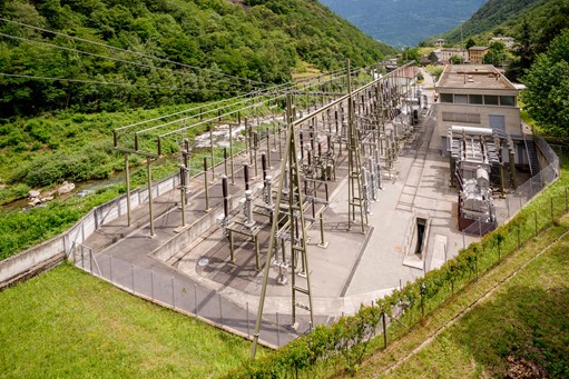 Das Wasserkraftwerk Campocologno im Puschlav