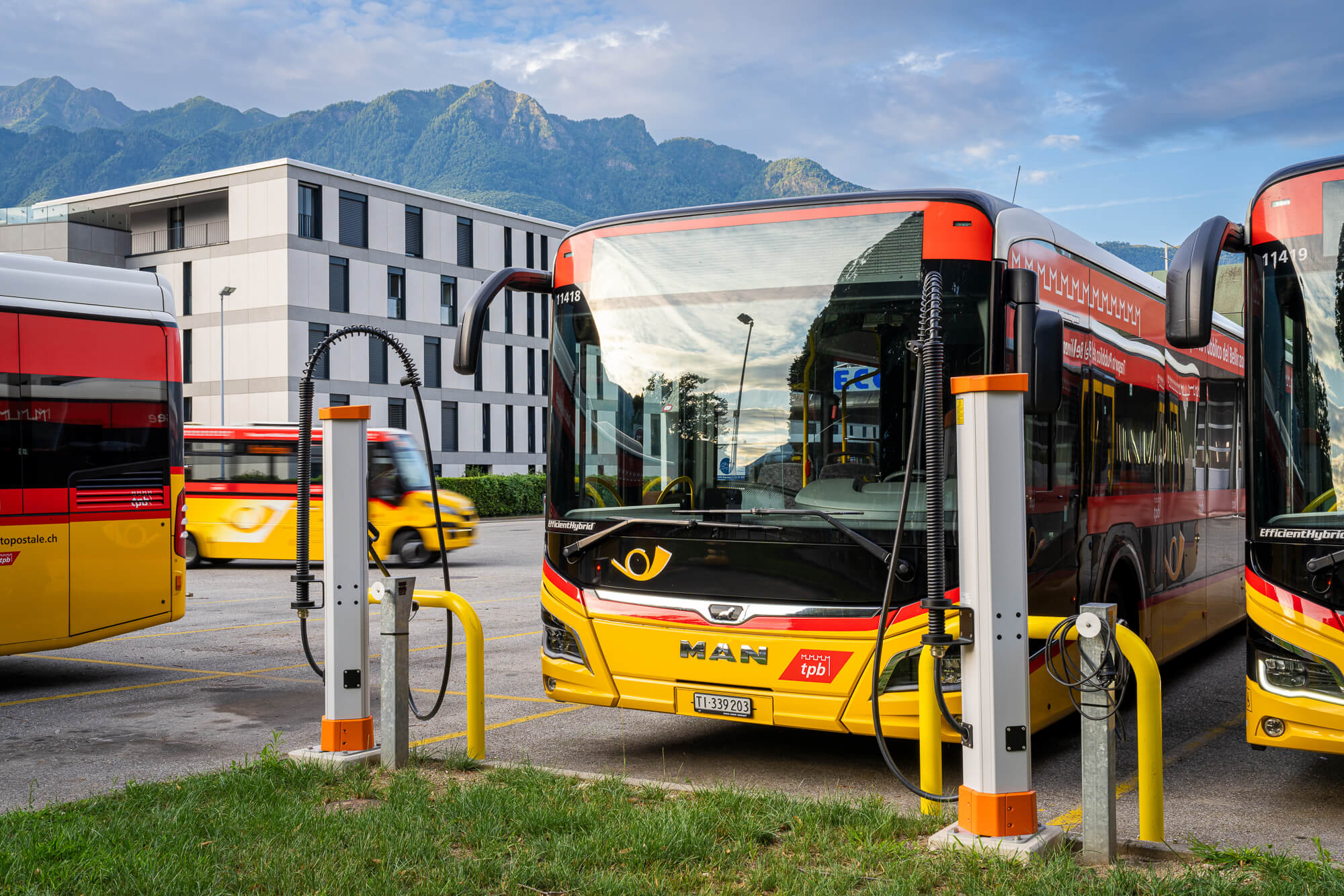 Repower Ladeinfrastruktur Postauto Bellinzona